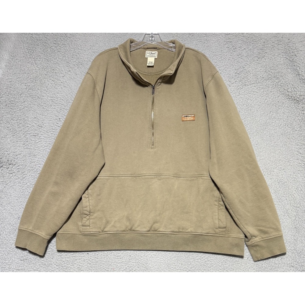 LL Bean x Katahdin Iron Works 1/2 Zip pullover sweater Mens 2XL Item 521727